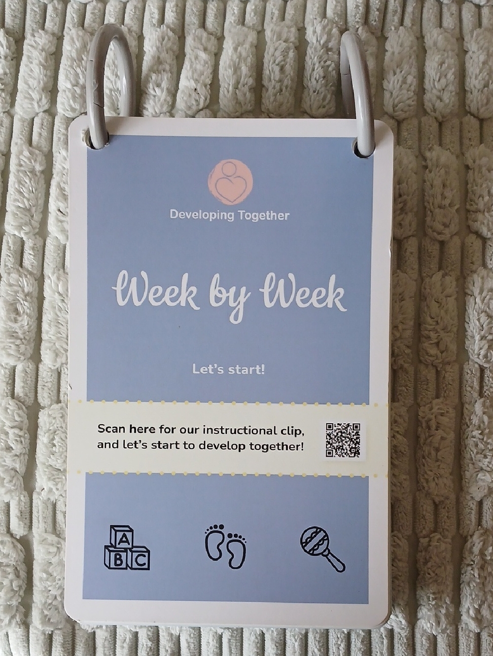 Developing Together Week by Week Flip Chart for Baby Development